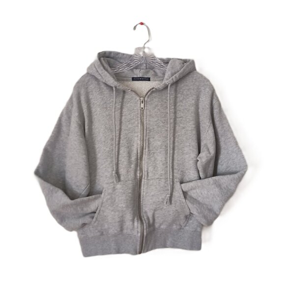 Brandy Melville Tops - Brandy Melville Cropped Hoodie Gray Full Zip Women’s One Size